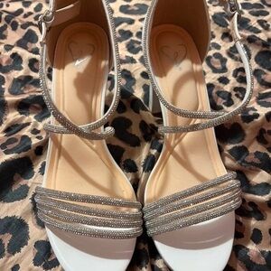 Lulu's Silver Strappy Heels
